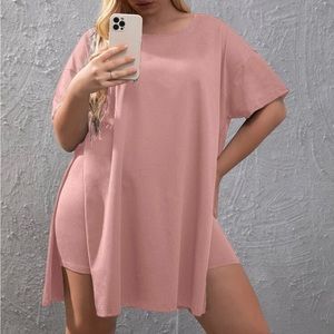 Shein Tee & Biker Shorts